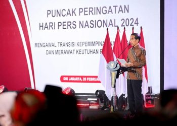 Presiden Jokowi di puncak Hari Pers Nasional 2024