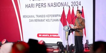 Presiden Jokowi di puncak Hari Pers Nasional 2024