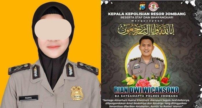 Polwan bakar suami di Mojokerto